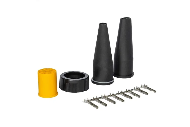 8-PIN's bajonet aansluiting links zonder kabel | V10AC-101B8-V10AC-101B8