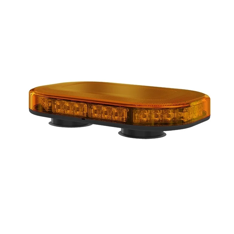 Compacte R65 amber lens minibar 12-24V zuignap montage | MLB246R65AAM-MM-MLB246R65AAM-MM