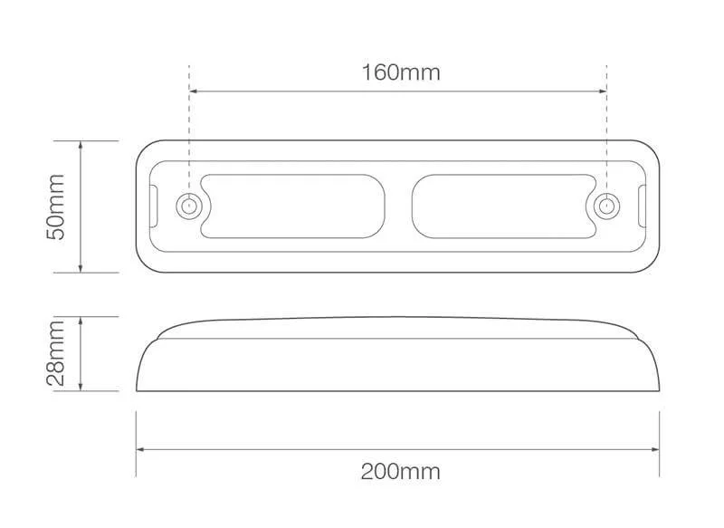 Enkele zwarte beugel | 200 series | 200B1B-200B1B-3