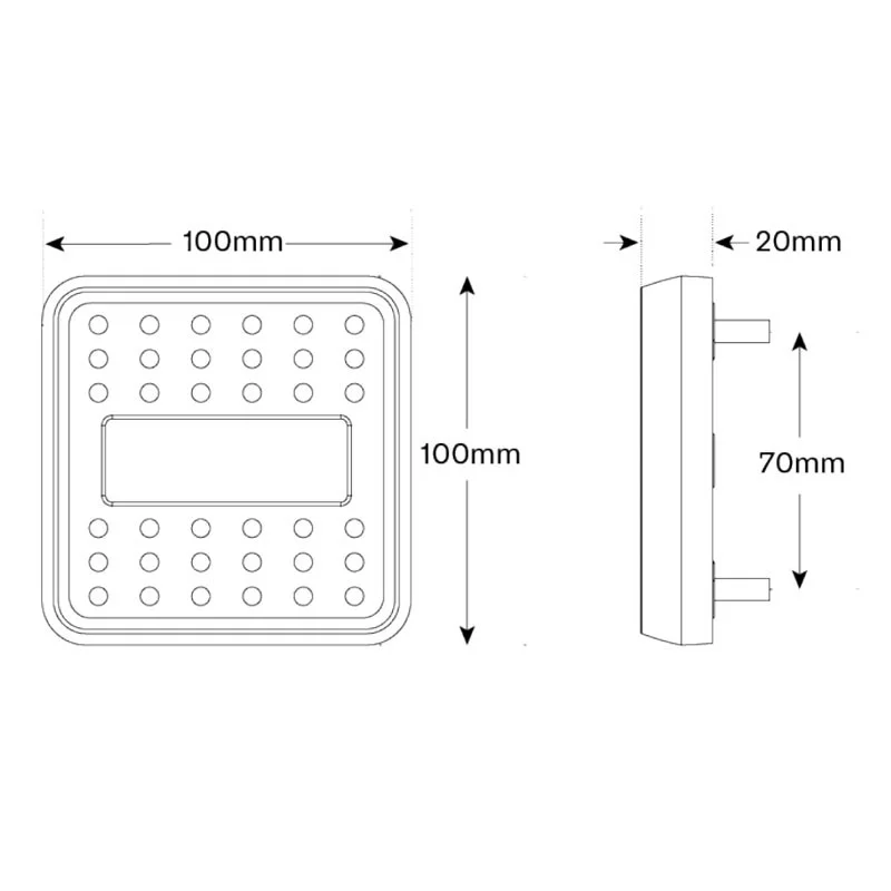 LED (2-Pack) Compact heavy duty achterlicht 12v - IP68 | 211BAR2-211BAR2-6