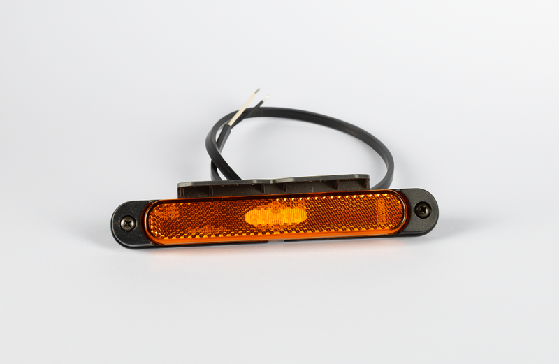 LED Slimline markeerlicht amber beugel 12-24v 50cm kabel | MV-6550A-MV-6550A-2