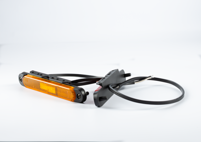 LED Slimline markeerlicht amber beugel 12-24v 50cm kabel | MV-6550A-MV-6550A-3