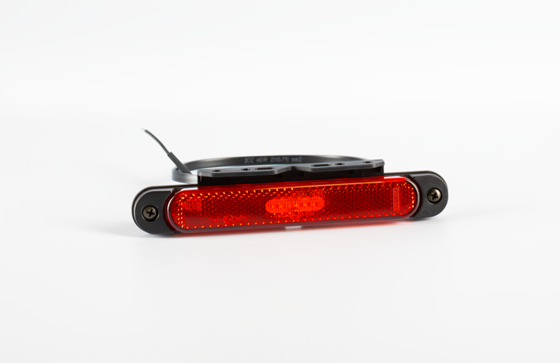 LED Slimline markeerlicht rood beugel 12-24v 50cm kabel | MV-6550R-MV-6550R