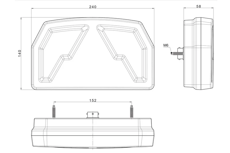 LED achterlicht Canbusproof 12v - 1m kabel | VC-4600CAN-VC-4600CAN-7