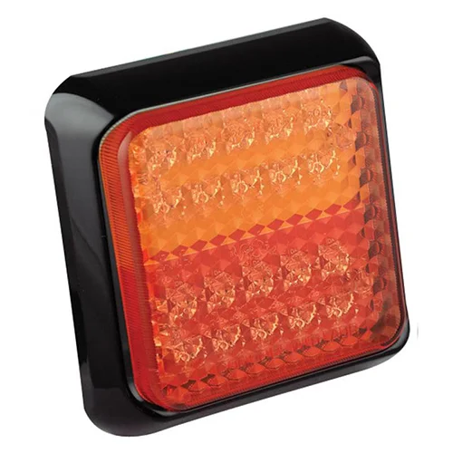 LED achterlicht met zwarte rand | 12-24v | 40cm. kabel | 100BSTIME-100BSTIME