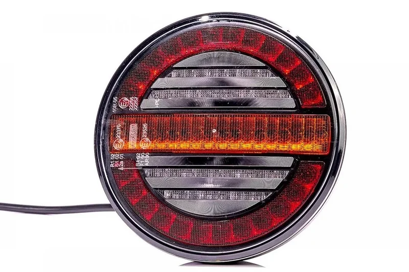 rond met dynamisch knipperlicht 12-24v 4m. kabel-VC-213-4M