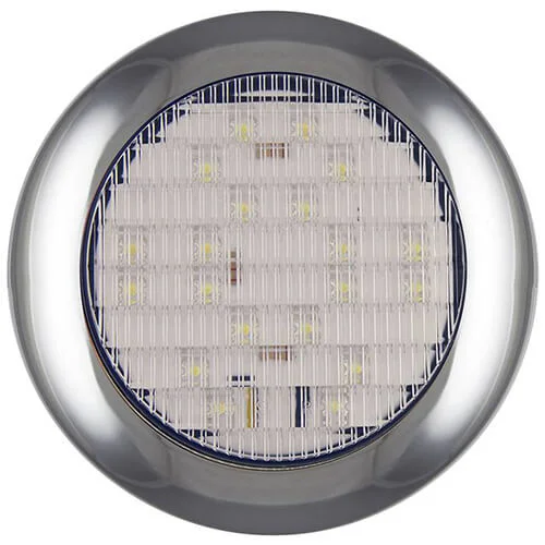 LED achteruitrijlicht met chromen rand | 12-24v | 0