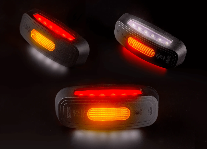 LED breedtelamp compact rood-wit-amber 12-24v 50cm kabel-MB-5400RWA-5