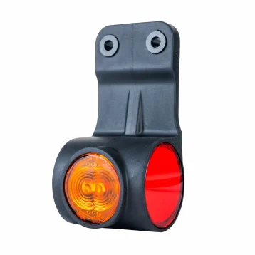 LED breedtelamp links neon rood-wit-amber 12-24v 60cm kabel-MB-4751RWA