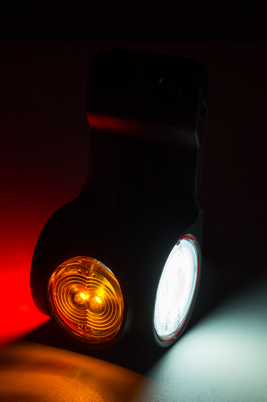 LED breedtelamp rechts neon rood-wit-amber 12-24v 60cm kabel-MB-4752RWA-4