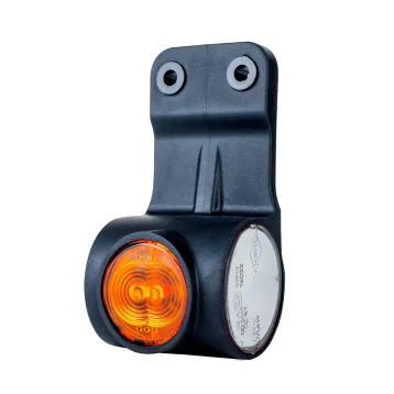 LED breedtelamp rechts neon rood-wit-amber 12-24v 60cm kabel-MB-4752RWA