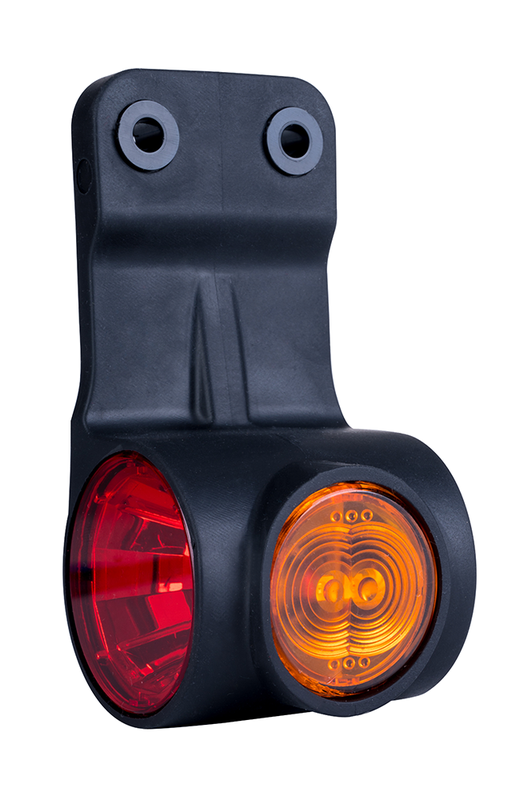 LED breedtelamp rechts rood-wit-amber 12-24v 60cm kabel-MB-4851RWA