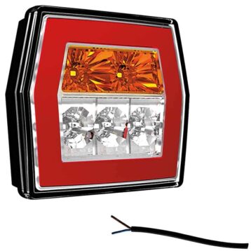 LED compact achterlicht zonder kentekenlicht | 12-36v | 100cm. kabel | V10C3-710-V10C3-710