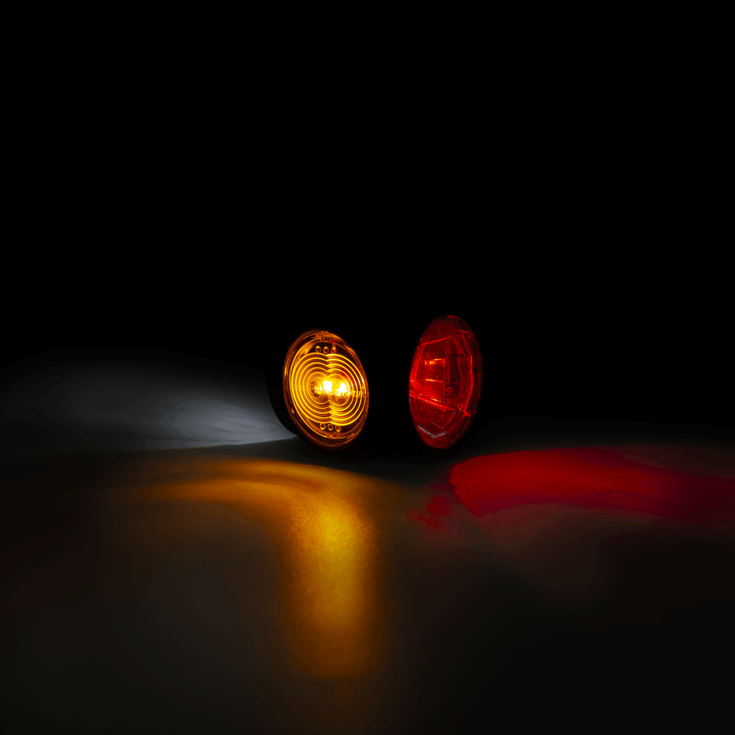 LED dark breedtelamp links rood-wit-amber 12-24v 60cm kabel-MB-4852DRWA-4