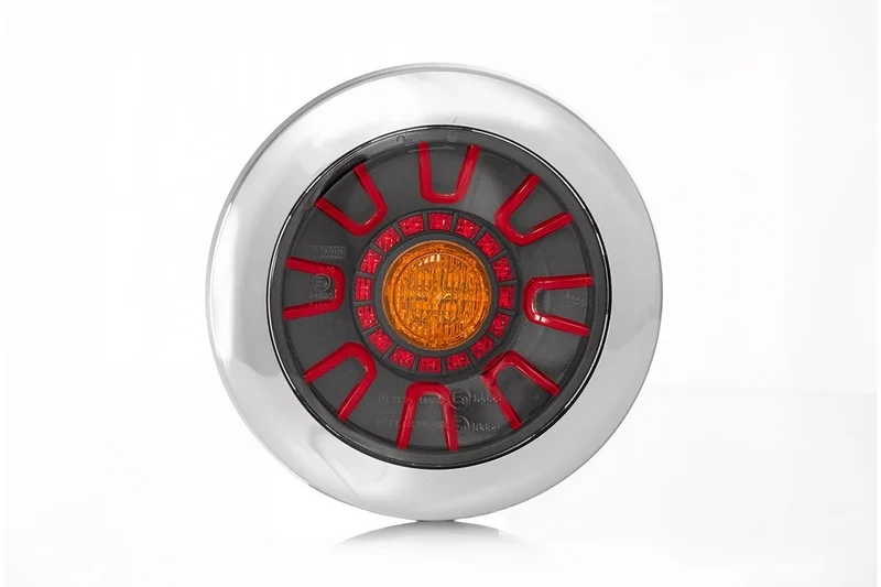 LED darklook achterlicht chrome 12-24v