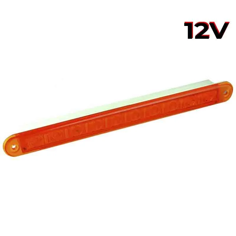 LED knipperlicht slimline amber lens | 12v | 40cm. kabel | 235A12-235A12