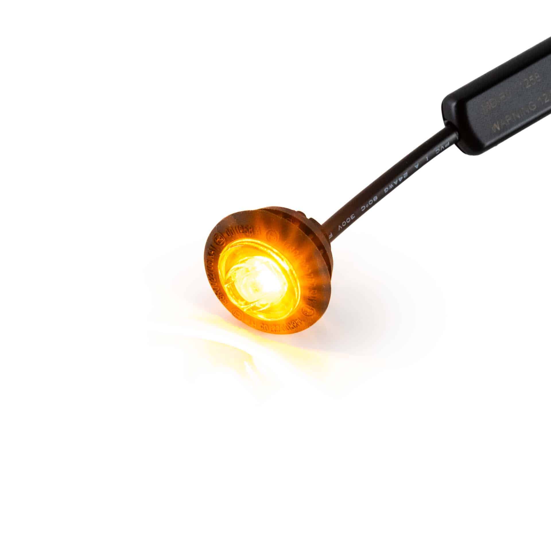 LED markeerlicht amber 12-24v 25cm kabel-MV-4500A-8