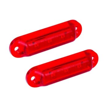 LED markeerlicht rood 12v (set van 2)-16R12-2