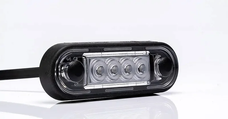 LED markeringslicht Rood | 12-24v | 15cm. kabel | MV-2400R.1-MV-2400R.1