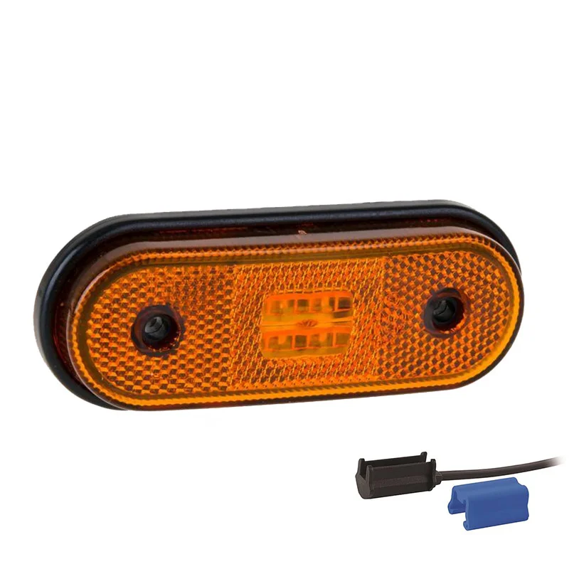 LED markeringslicht amber | 12-24v | 0