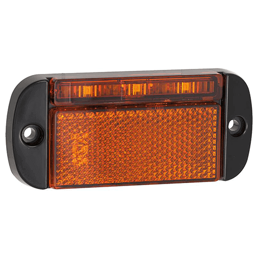 LED markeringslicht amber | 12-24v | 40cm. kabel | 44AME-44AME