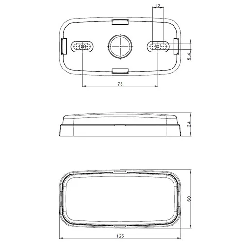 LED markeringslicht amber | 12-24v | 50cm. kabel | MV-1200A-MV-1200A-3