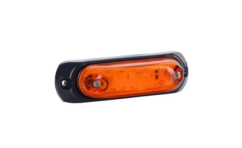 LED markeringslicht amber met beugel | 12-24v | 50cm. kabel | MV-4090A-MV-4090A-2