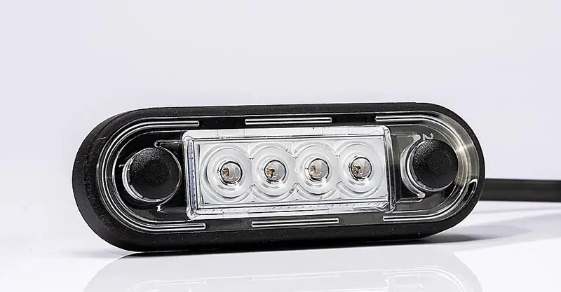 LED markeringslicht inbouw rood | 12-24v | 5m. kabel | MV-2400R-5M-MV-2400R-5M