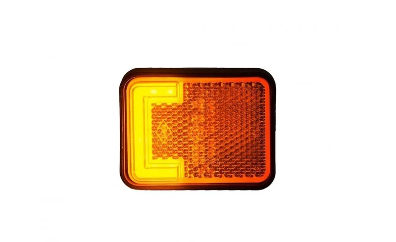 LED markeringslicht neon amber met beugel | 12-24v | 50cm. kabel | MV-3500A-MV-3500A