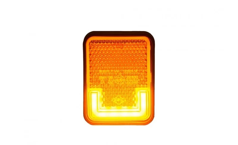 LED markeringslicht neon amber met beugel | 12-24v | 50cm. kabel | MV-3500A-MV-3500A-4
