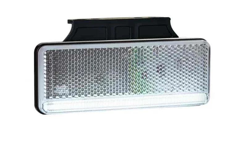 LED markeringslicht neon wit met beugel | 12-24v | 50cm. kabel | MV-3250HW-MV-3250HW