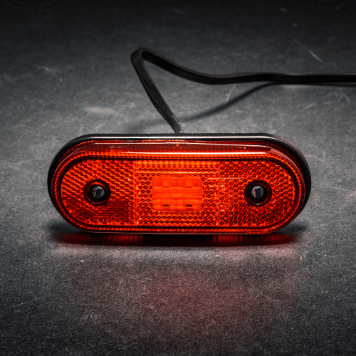 LED markeringslicht rood | 12-24v | 0