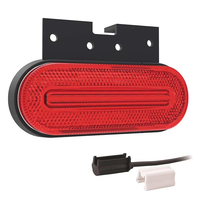 LED markeringslicht rood | 12-24v | 1