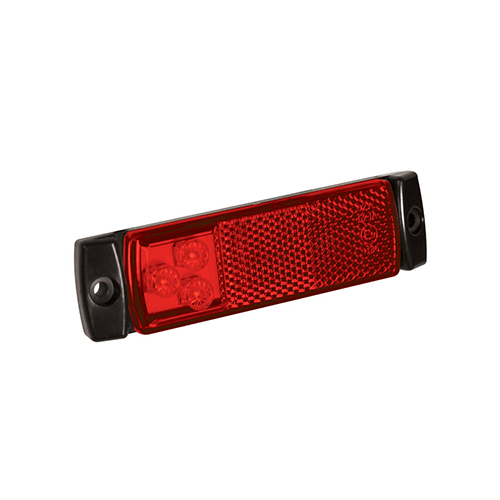 LED markeringslicht rood | 12-24v | 50cm. kabel | 129RM-129RM-2