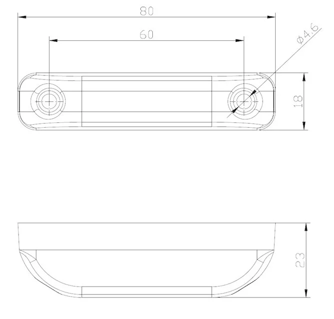 LED markeringslicht rood | 12-24v | 50cm. kabel | M10MV-500R-M10MV-500R-3