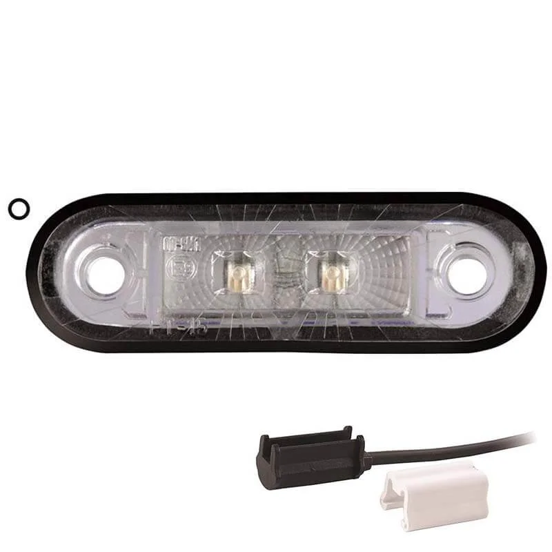 LED markeringslicht wit | 12-24v | 1