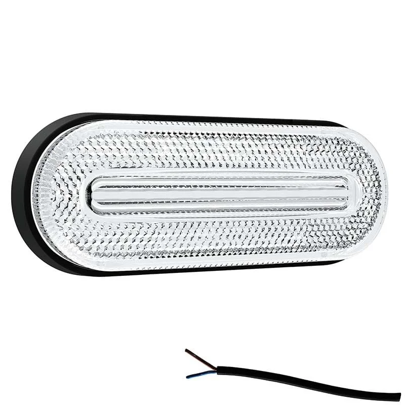 LED markeringslicht wit | 12-24v | 50cm. kabel | M10MV-700W-M10MV-700W