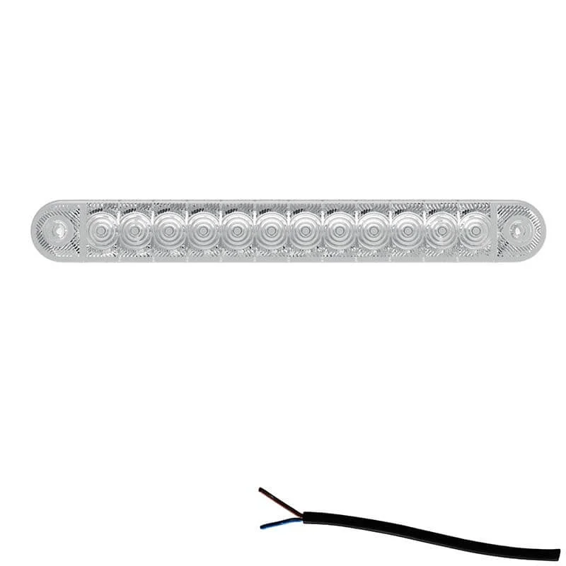 LED markeringslicht wit | 12-24v | 50cm. kabel | M10MV-800W-M10MV-800W