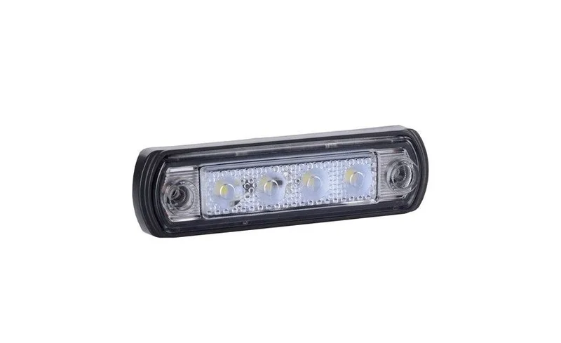 LED markeringslicht wit | met beugel | 12-24v | 50cm. kabel | MV-5250W-MV-5250W