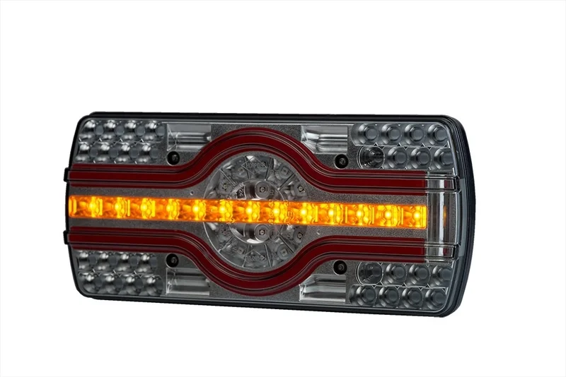 LED neon achterlicht met kentekenverlichting | 12-24v | 2