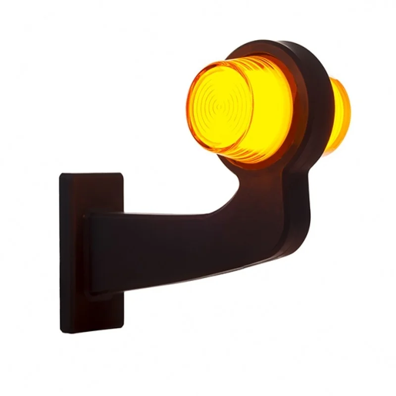 LED pendellamp amber | haakse steel | matte lens | 12-24v | MB-1023A-MB-1023A