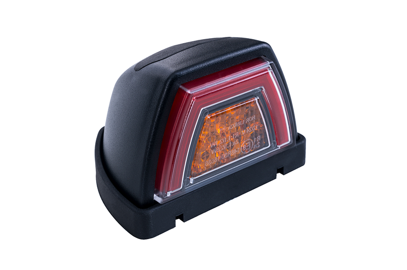 LED toplamp neon rood incl. knipperlicht 12-24v