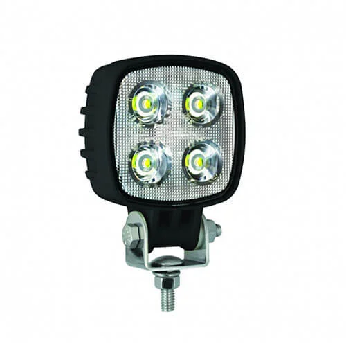 LED werklamp | 12 watt | 1000 lumen | 12-24v | Floodbeam zwart | 8112BM-8112BM