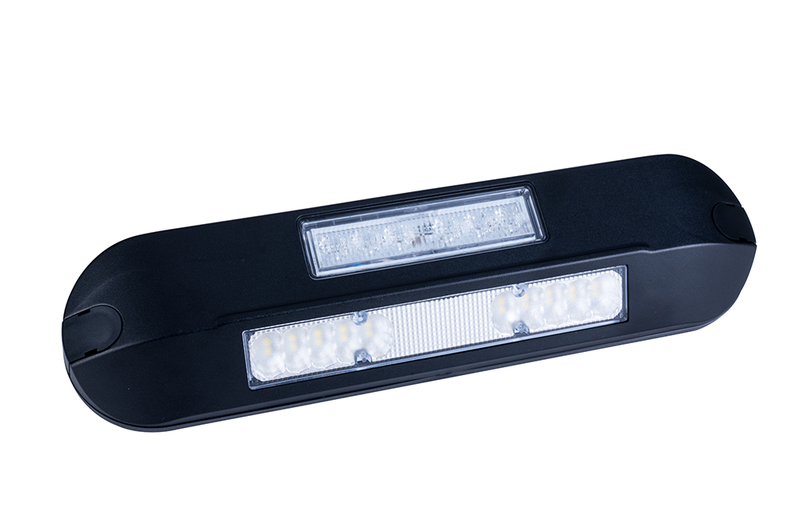 LED zij-werklamp + amber R65 flitser