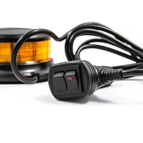 LED zwaailamp amber met amber lens | 12-24v | magneet | R65 | S07ZL603AA-S07ZL603AA-4