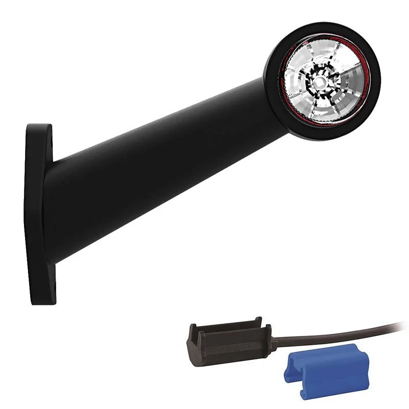 Links | LED breedtelamp | schuine steel | 12-24v | 0