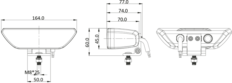 OZZ WR1 65 - Achteruitrijlicht met flitser | 88501-88501-7