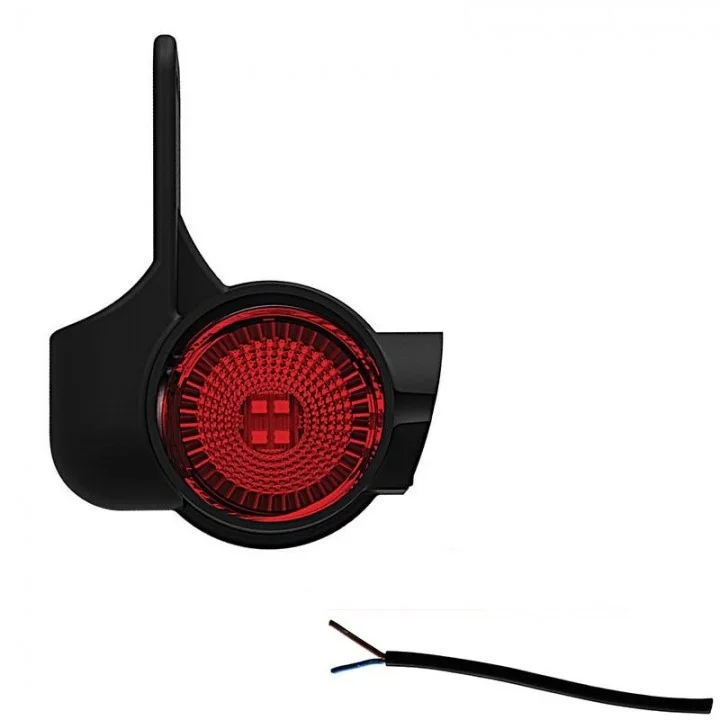 Rechts | LED breedtelamp met korte steel | 12-36v | 20cm. kabel | M10BV-802RWA-M10BV-802RWA