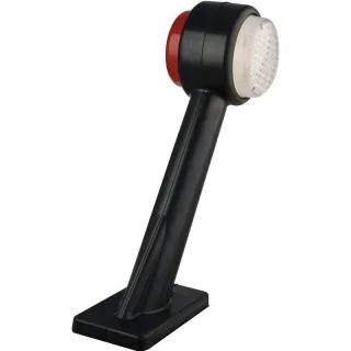 Rechts | LED breedtelamp | schuine steel | 12-24v | 20cm. kabel | 1004RE-1004RE