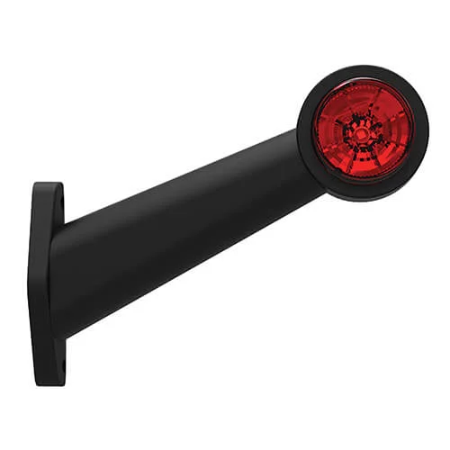 Rechts | LED breedtelamp | schuine steel | 12-36v | 20cm. kabel | M10BV-502RW-M10BV-502RW-4